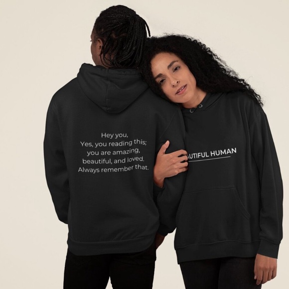 Humans Loving Humans Tops - HLH- The I Love Humanity All Gender Hoodie